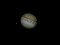 Jupiter With Io Transit and Ganymede in Attendance