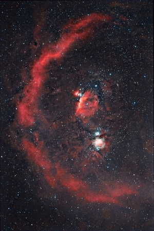 Barnard's Loop in Orion HaRGB