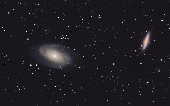 Closeup of M81 and M82