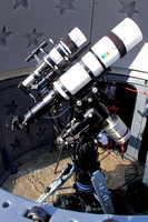 Scopes on the mount and Astro-Physics Eagle Adjustable Folding Pier