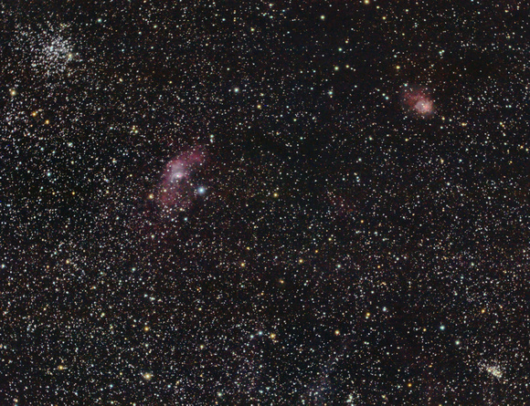 NGC 7635 - "Bubble Nebula" in Cassiopeia Widefield