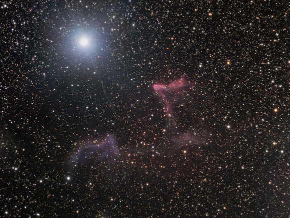 IC 59 and IC 63 (Sh2-185) - Gamma Cassiopeiae Nebula