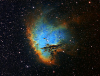 NGC 281 in Cassiopeia - Hubble Palette (Modified)