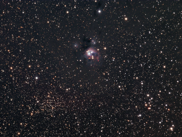 NGC 7129 and Open Cluster NGC 7142