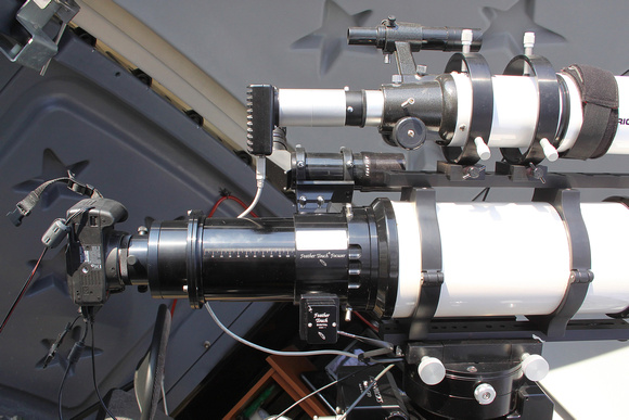 Imaging Train showing ST80 Guidescope and DSI-Pro Guidecam