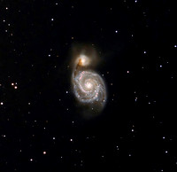 M51 "Whirlpool Galaxy" in Canes Venatici - "Hydrogen Enhanced"