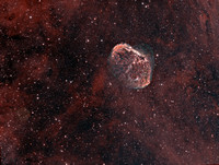 NGC 6888 - Crescent Nebula - Bicolor Ha/OIII